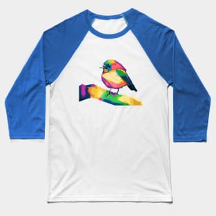 Blue bird colorfully Baseball T-Shirt